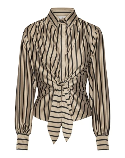 Karmamia Copenhagen - Lee Skjorte - Tan Stripe 
